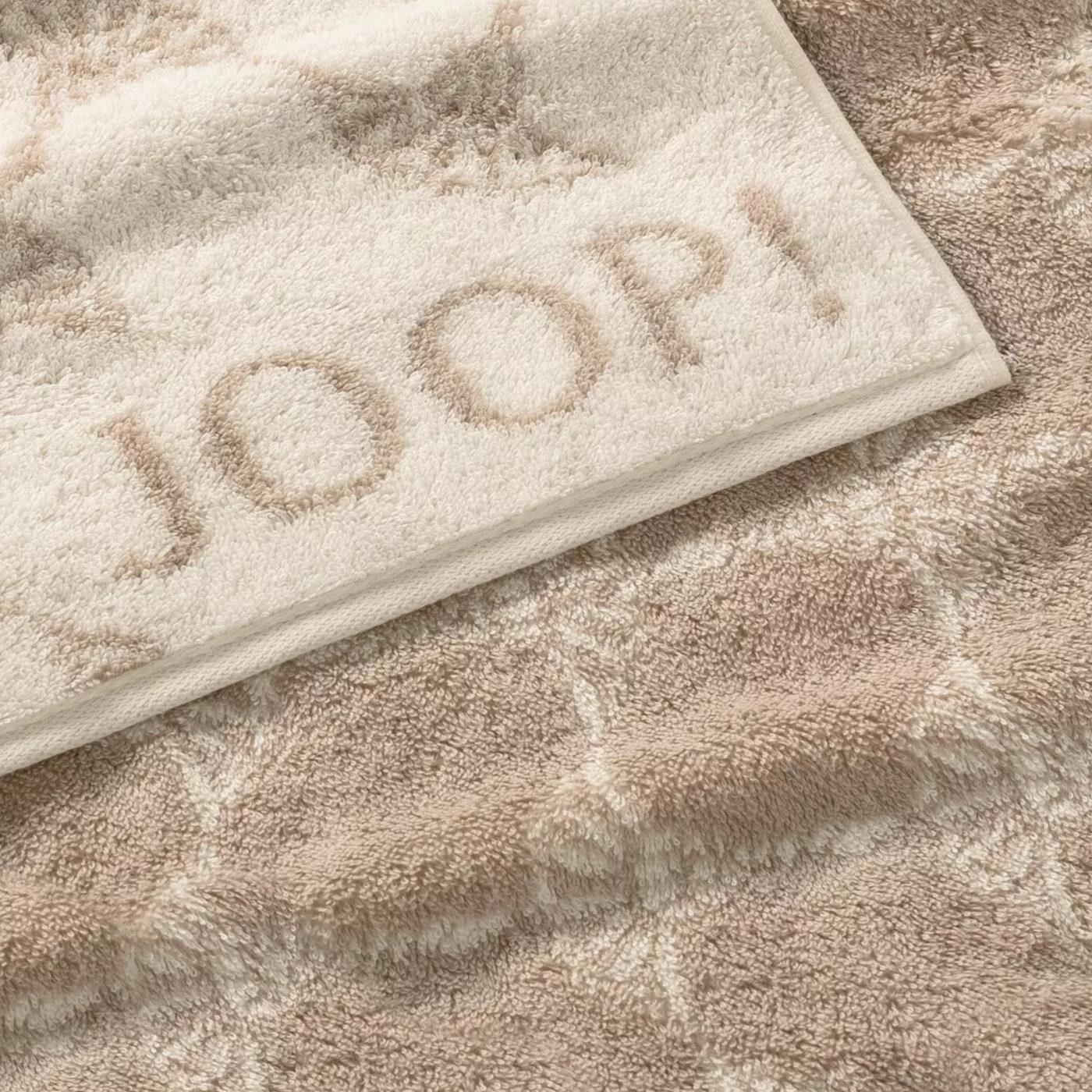 JOOP! Handtuch 2 Stück Joop! Handtuch Cornflower 1611-36 Creme 50x100, Walk günstig online kaufen