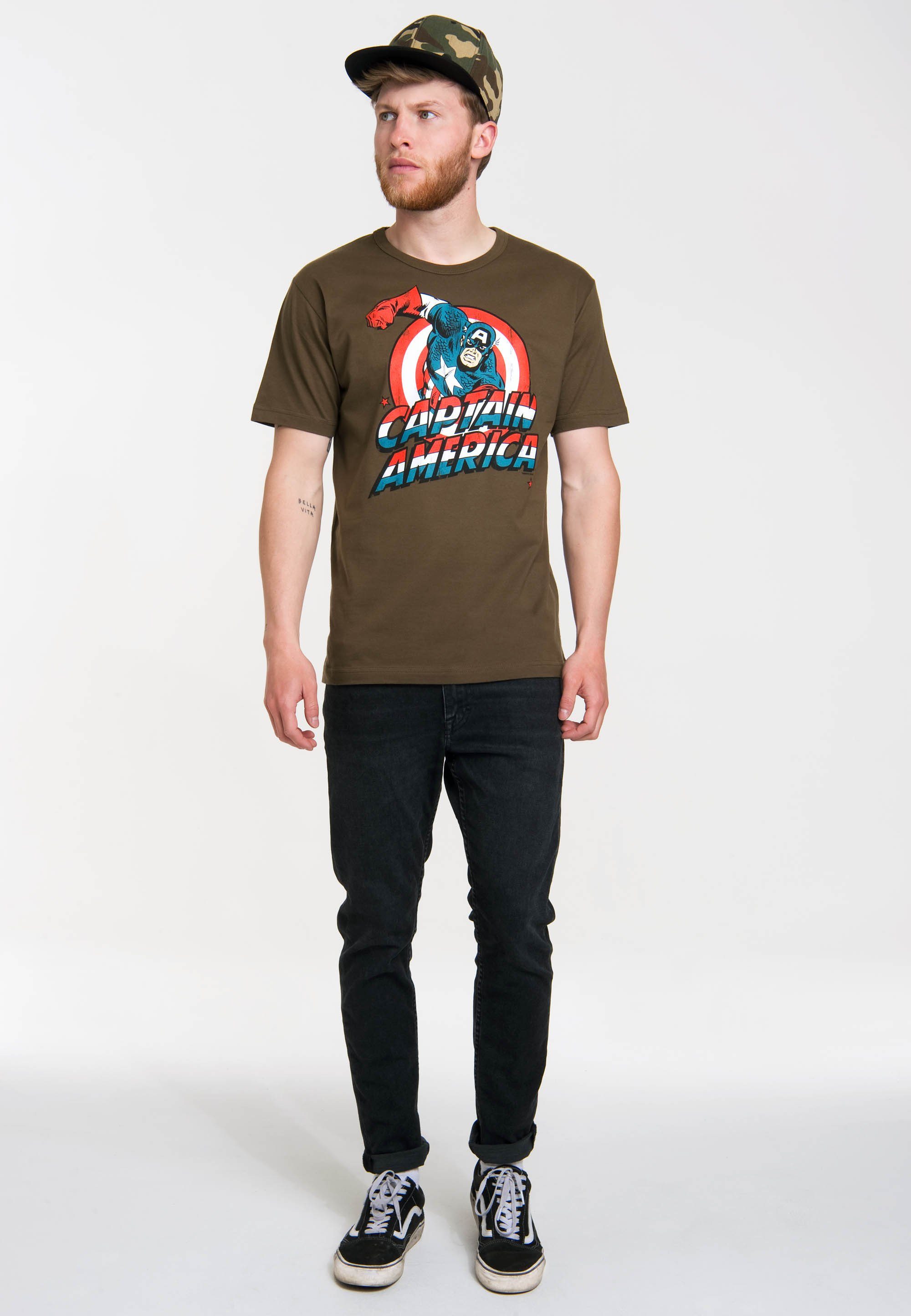 LOGOSHIRT T-Shirt Marvel Comics mit lizenzierten Originaldesign