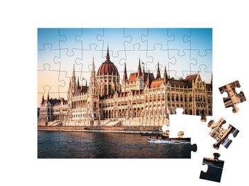 puzzleYOU Puzzle Ungarisches Nationalparlament in Budapest, Ungarn, 48 Puzzleteile, puzzleYOU-Kollektionen Budapest, Europäische Städte