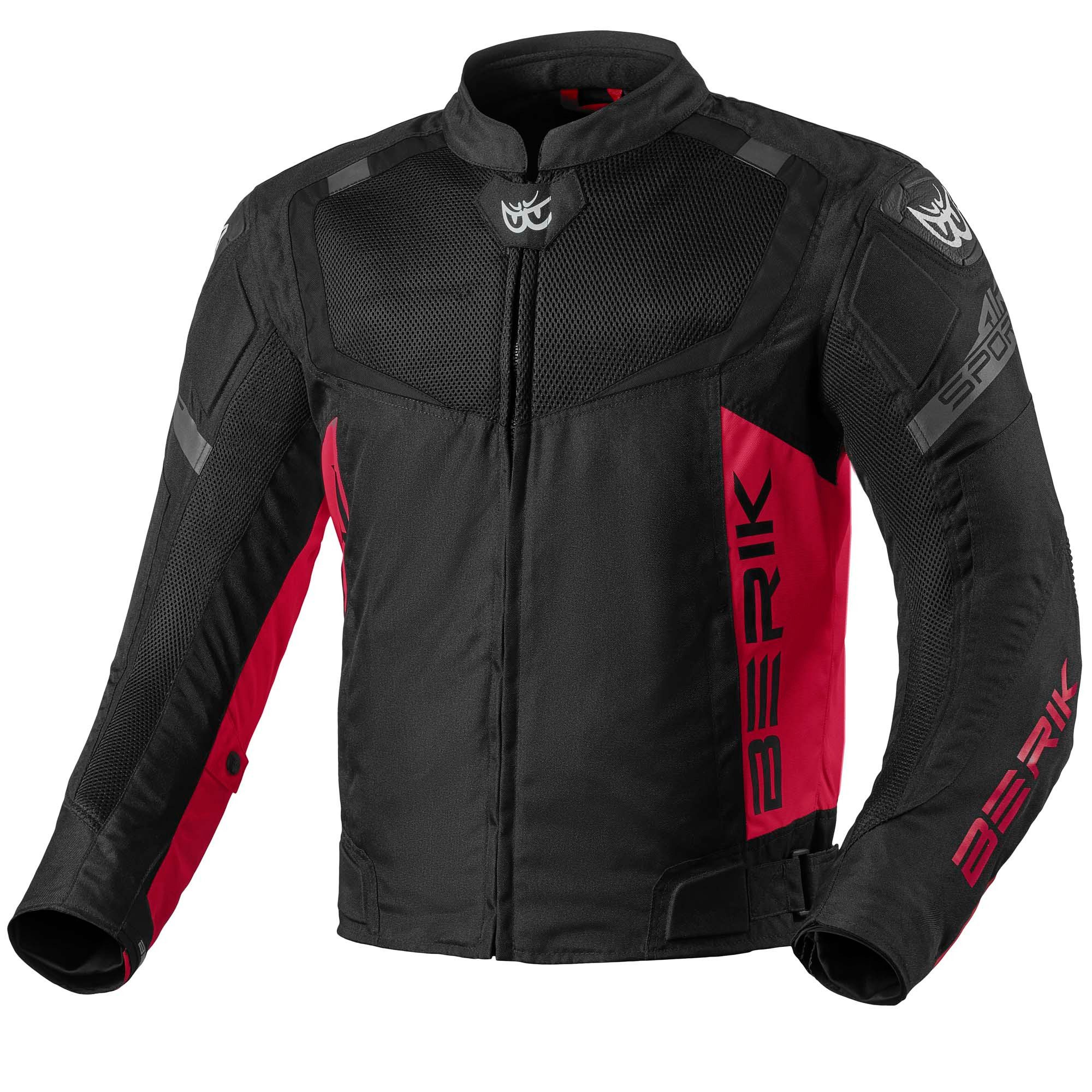 Berik Motorradjacke X-Speed 2 Motorrad Textiljacke Verbindungsreißverschluss,Ellenbogenprotektoren enthalten,herausn