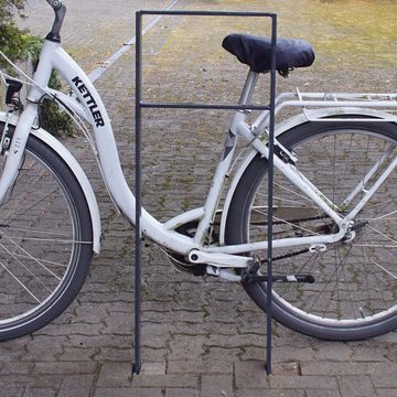 TRUTZHOLM Fahrradständer Fahrrad Anlehnbügel Fahrradanlehner Anlehnständer zum Einbetonieren, (Flachstahl), zum Einbetonieren
