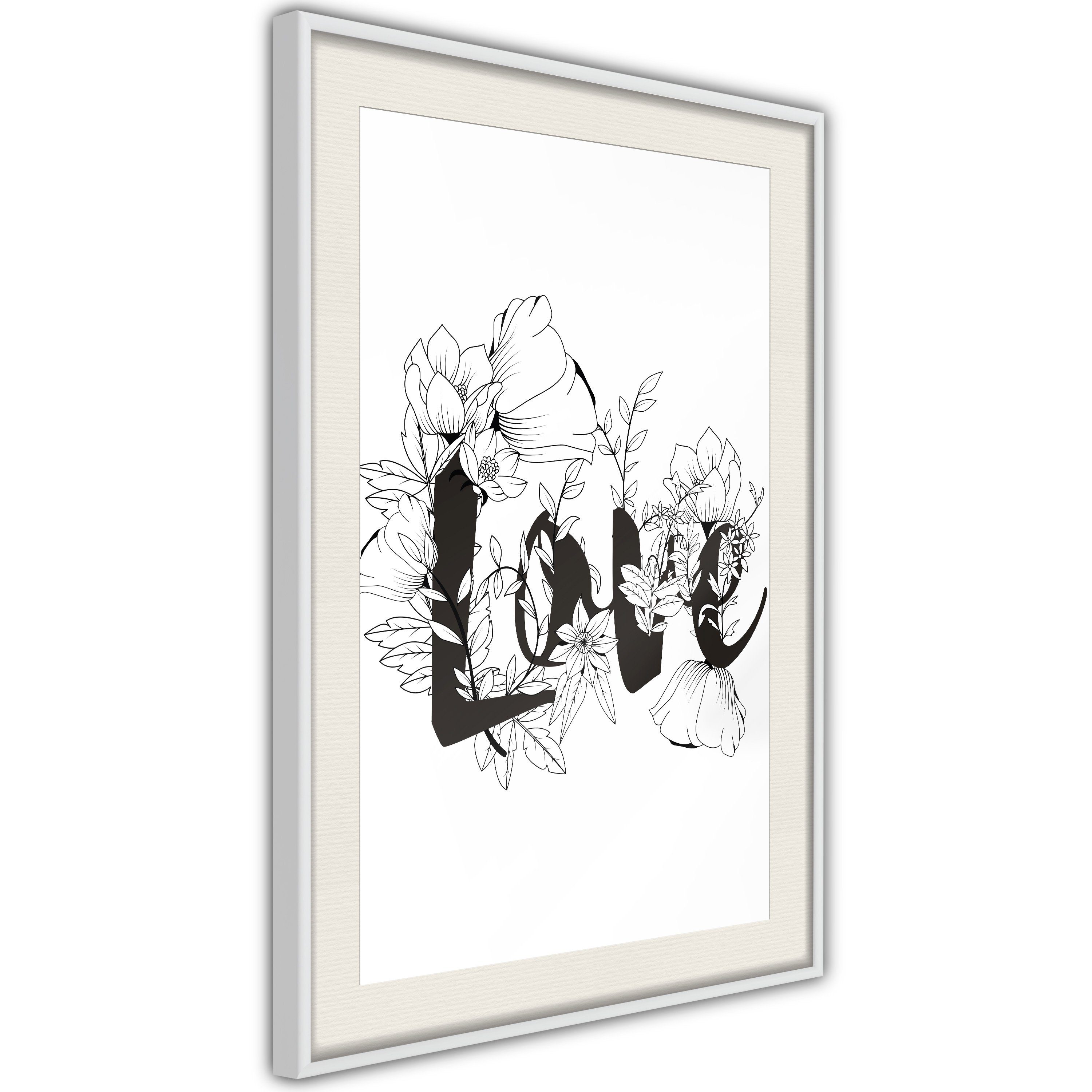 Artgeist Poster Love With Flowers []. € 36,12