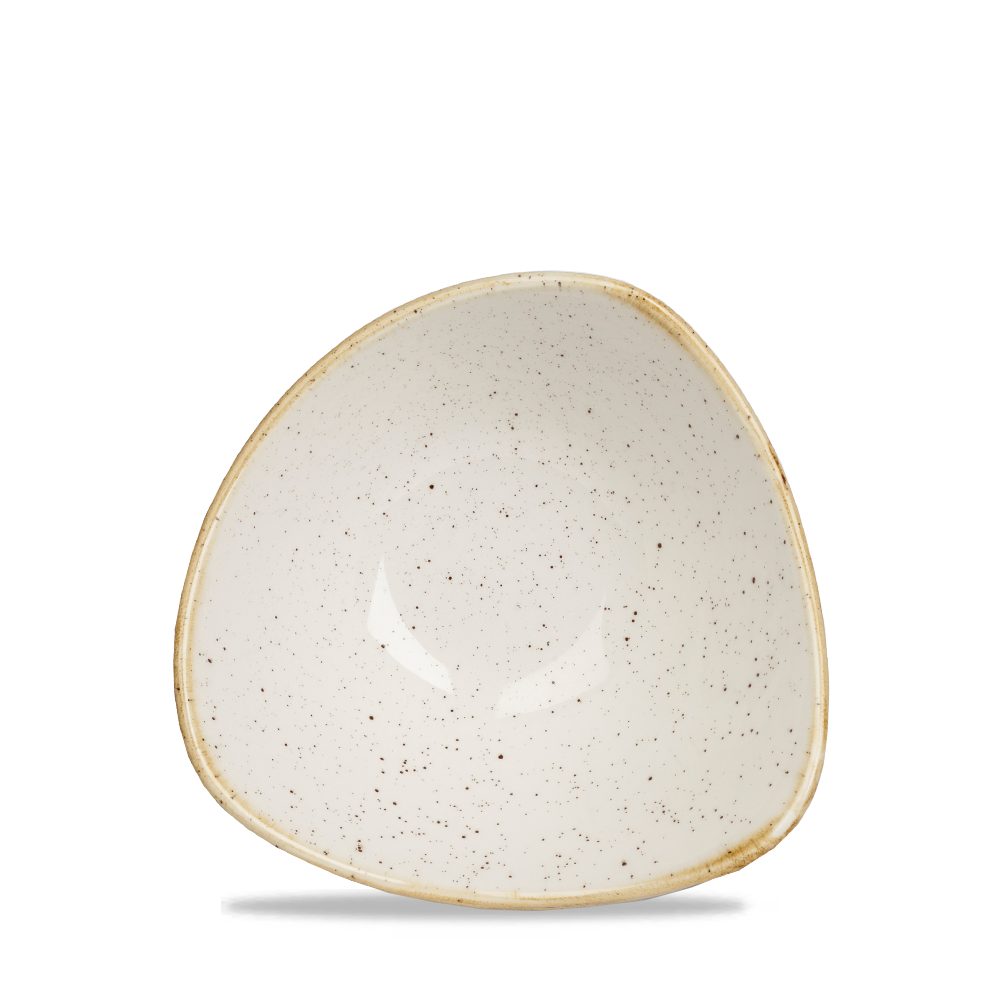 Churchill Schale Super Vitrified Stonecast Barley White Bowl Dreieck, 15,3 cm, Porzellan