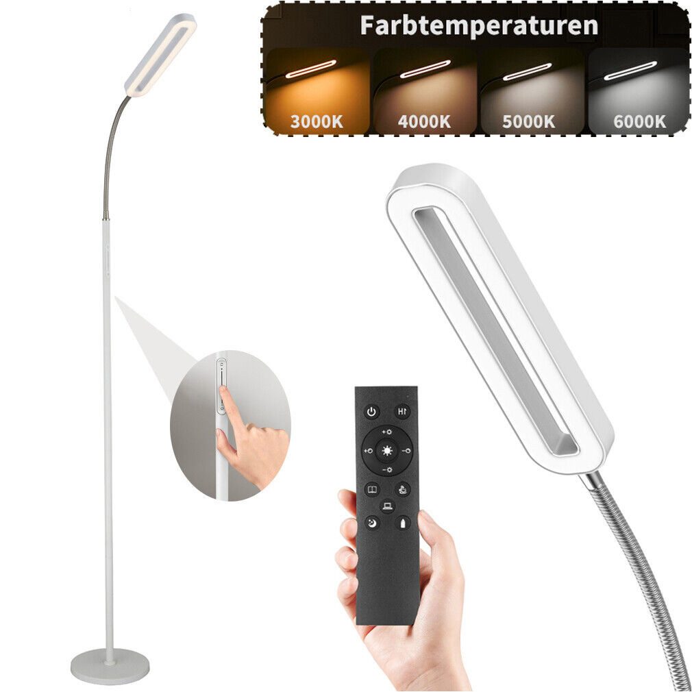 LED Stehlampe Dimmbar Stehleuchte Mit Fernbedienung Timer Leselampe Standlampe