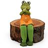 orange Frosch Frau ohne Holzbrett