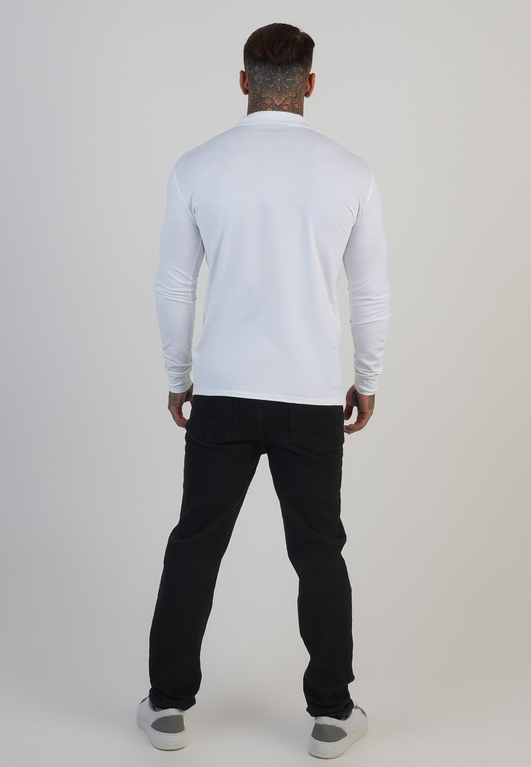Siksilk T-Shirt SikSilk Herren LS Revere Polo T-Shirt