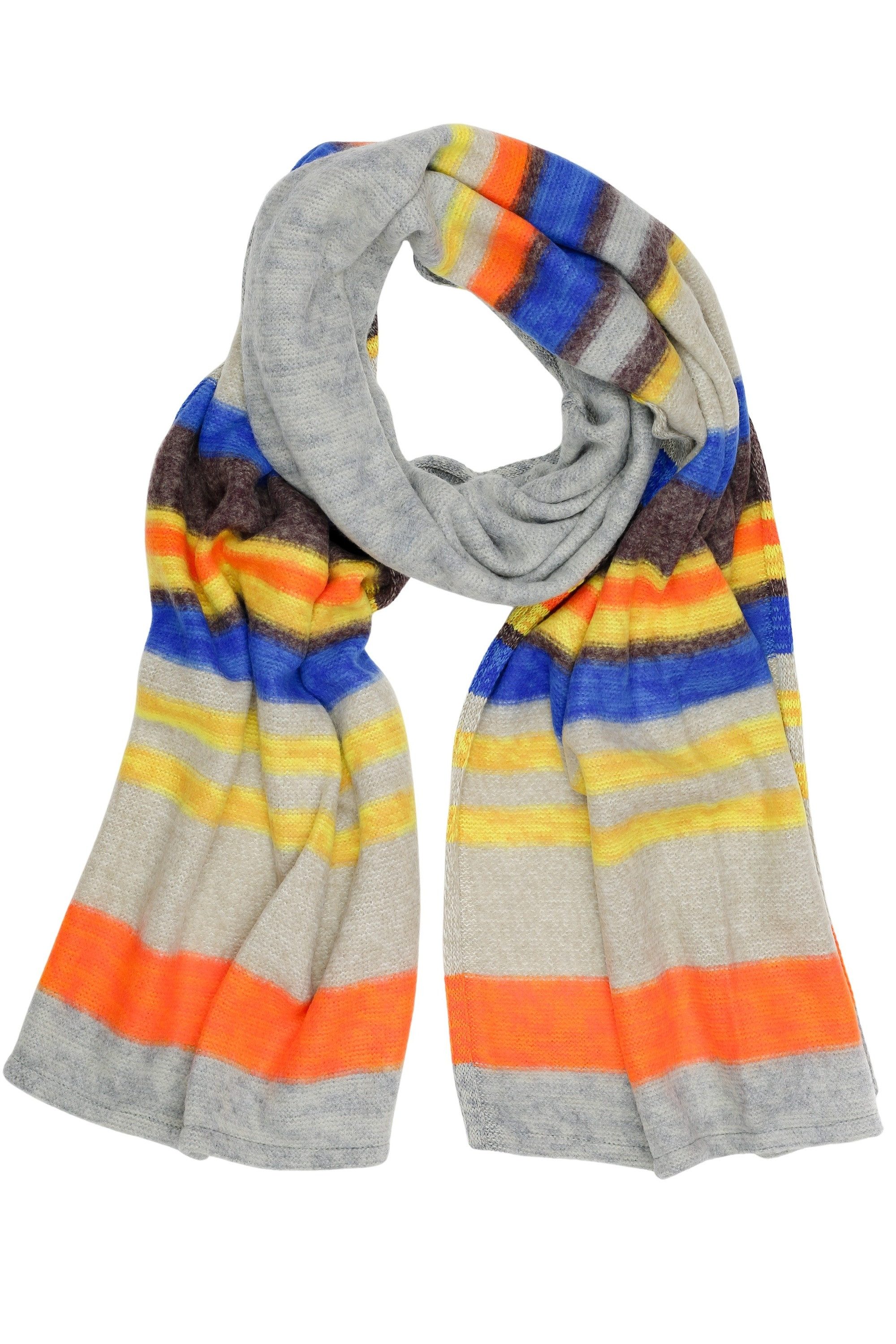COLLEZIONE ALESSANDRO Strickschal Paul, (1-St), mit stylischen Farben, Made in Italy