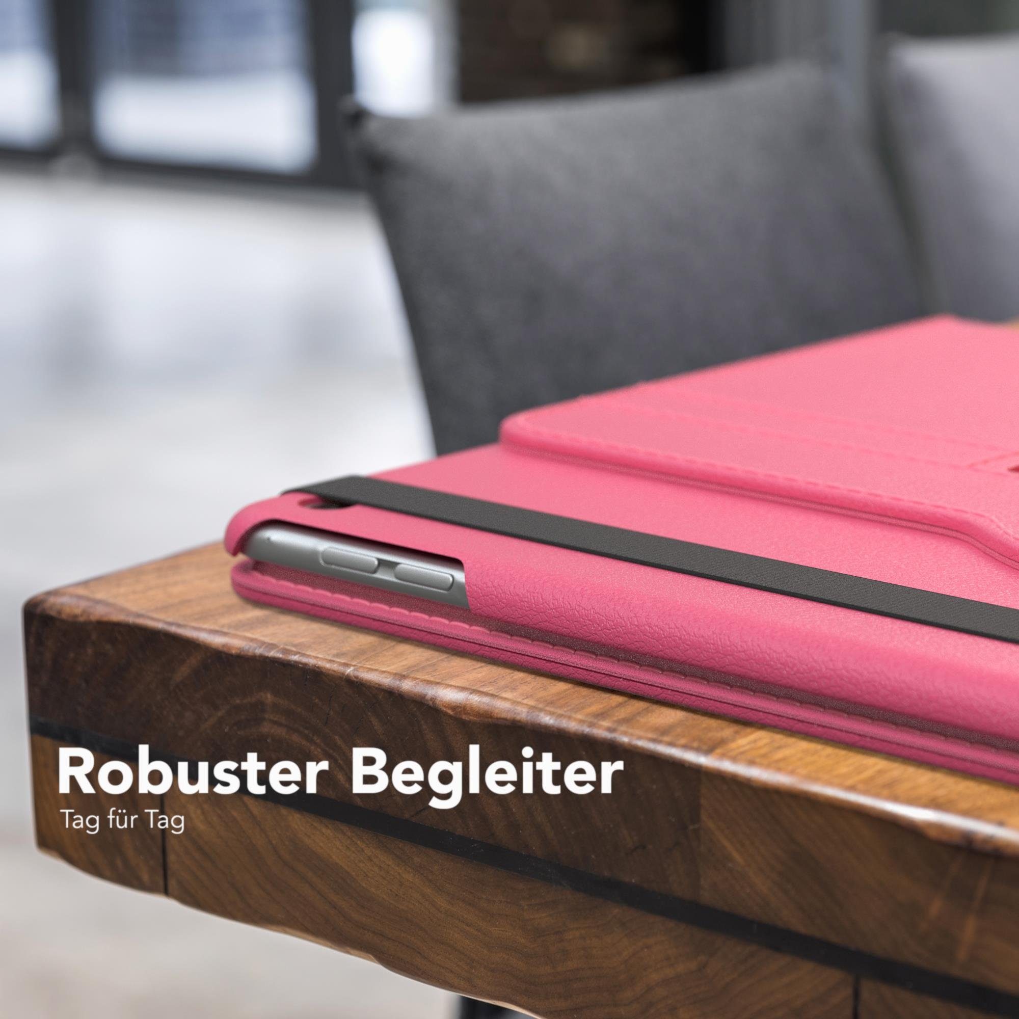 EAZY CASE Tablet-Hülle Rotationcase für iPad Air 1 & 5./6. Gen. 2017/2018 9,7 Zoll, Klapphülle zum Aufstellen Rundum Hülle Book Tablet Slim Klappcase Pink