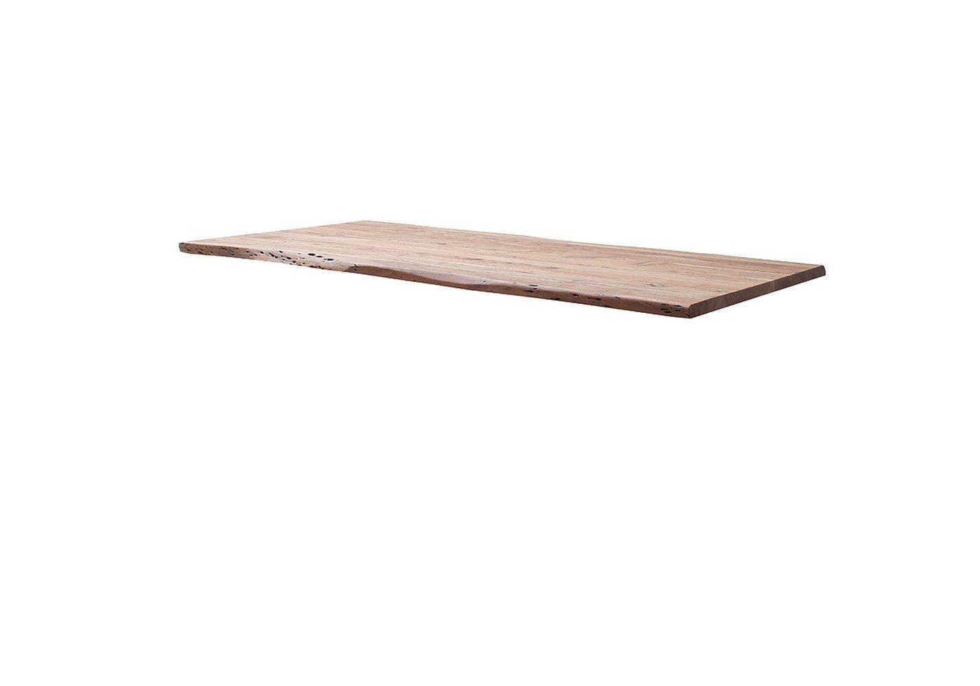 MCA living Baumkantentisch in Akazie natur lackiert - 200x77,5x100 (BxHxT)