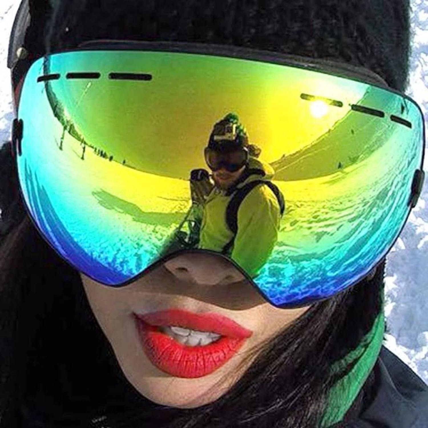 UV-Schutz Für Anti-Fog Skibrille und Damen Skibrille Herren Doppel-Objektiv DOTMALL
