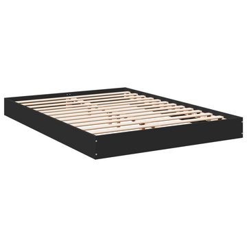 vidaXL Bett Bettgestell Schwarz 120x190 cm Holzwerkstoff