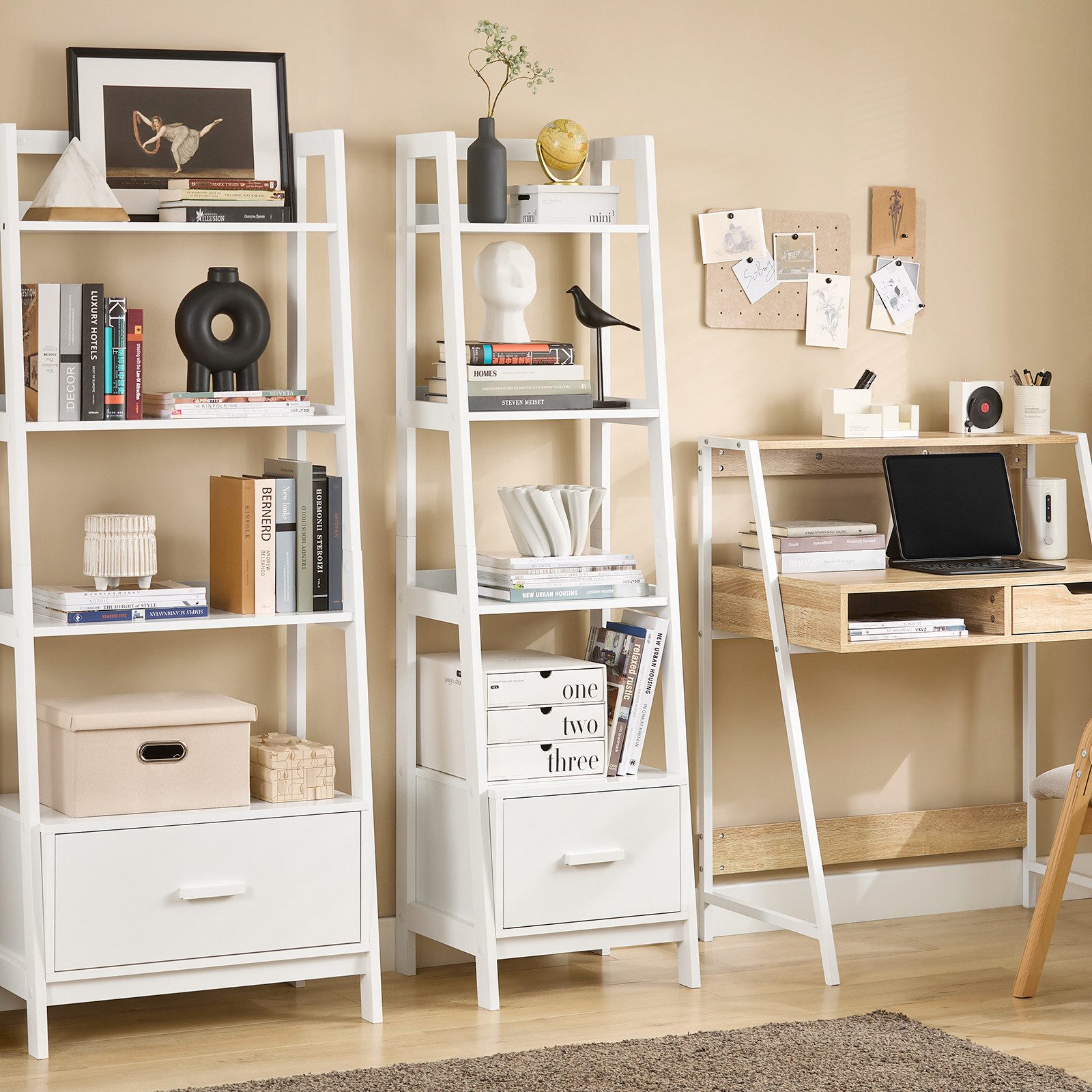 SoBuy Leiterregal FRG116, Bücherregal Standregal Badregal günstig online kaufen