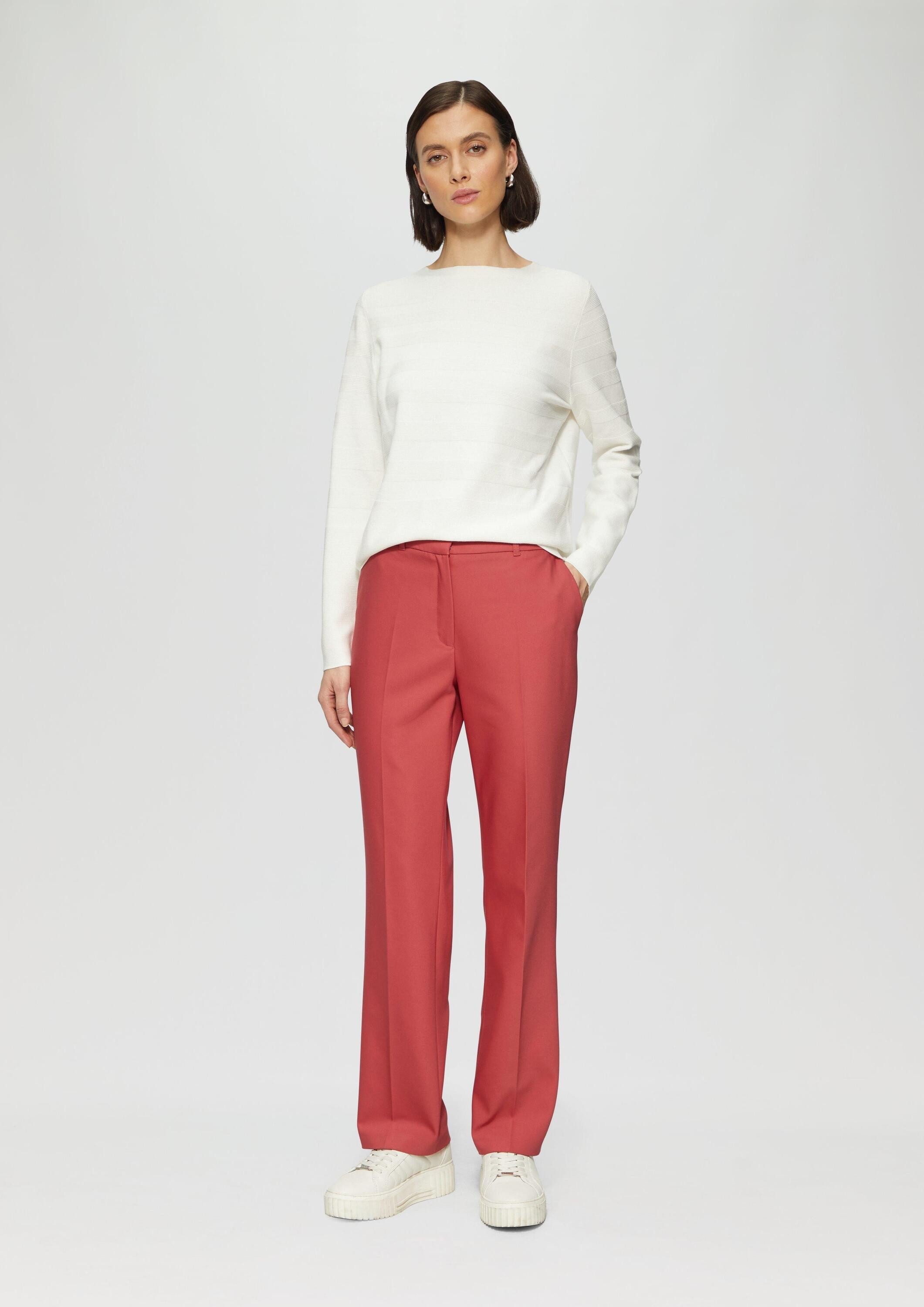 s.Oliver Chinos Hose Elegante Stoffhose mit Straight Leg