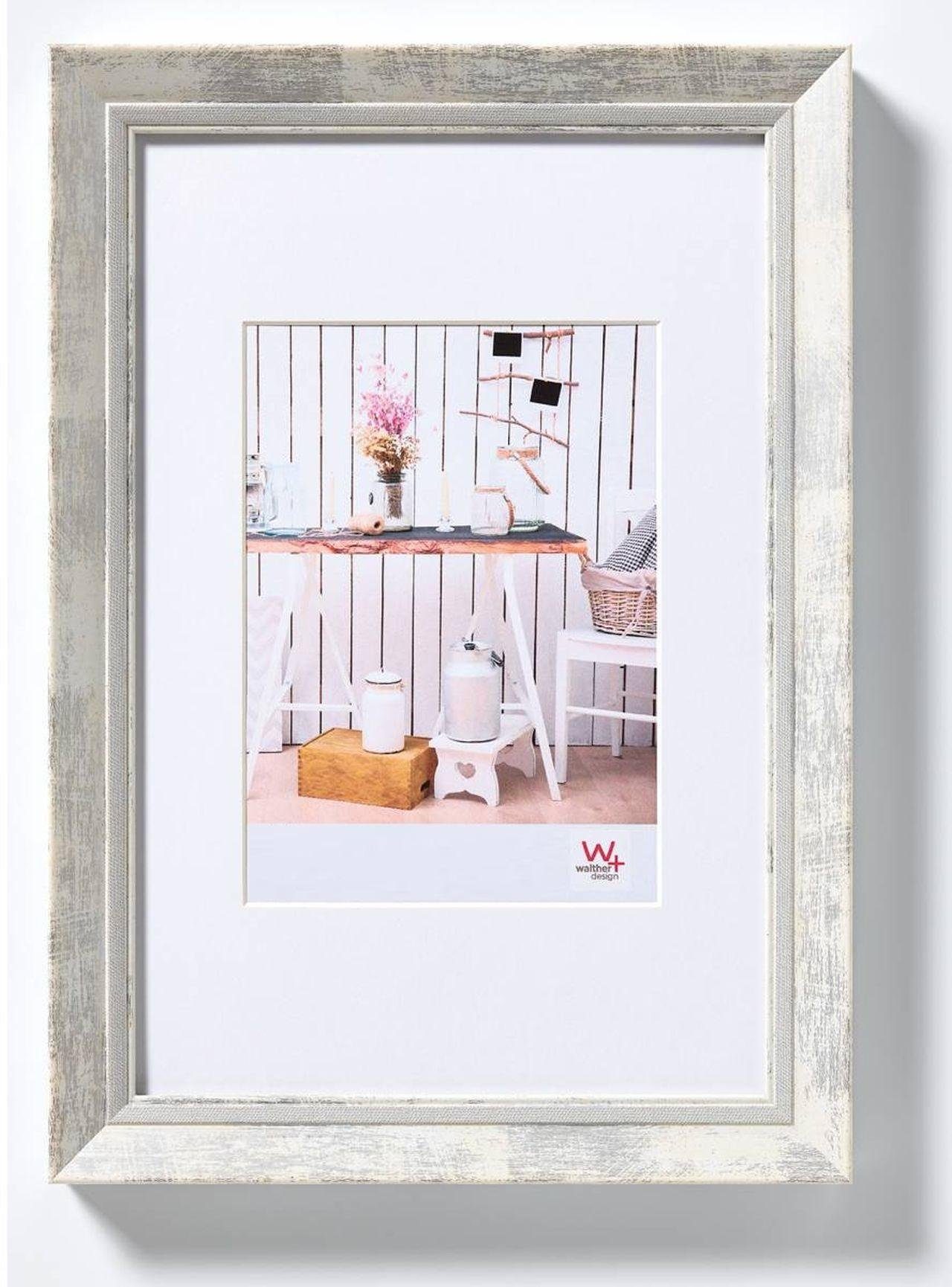 Walther Bilderrahmen Kunststoffrahmen EL430W Chalet 24x30cm weiß