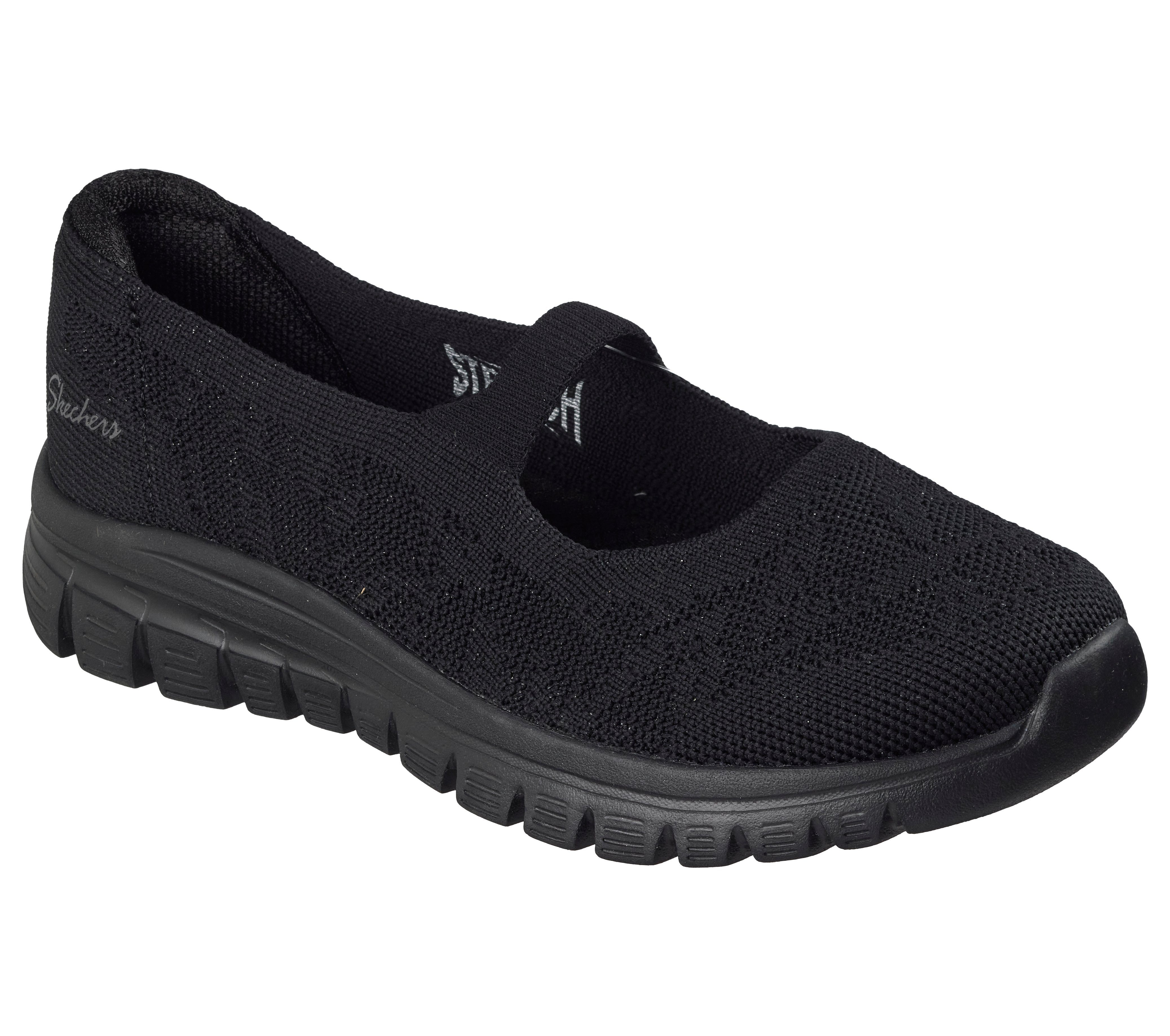 Skechers GRACEFUL Ballerina Freizeitschuh, Schlupfschuh, Slipper mit Stretch-Fit