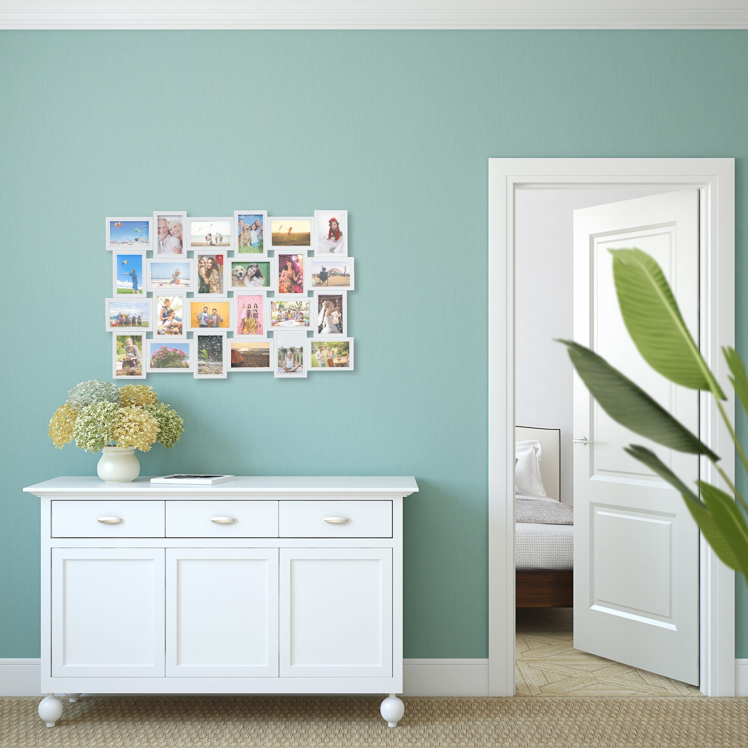 relaxdays Bilderrahmen Collage für 24 Bild, günstig online kaufen