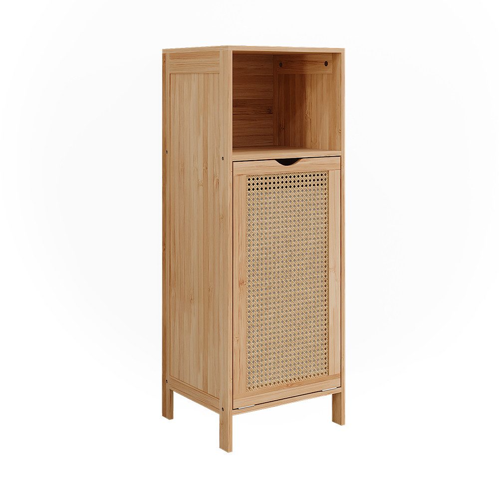 Vicco Wäscheschrank Liora, Bambus/Rattan/Schwarz, 36 x günstig online kaufen
