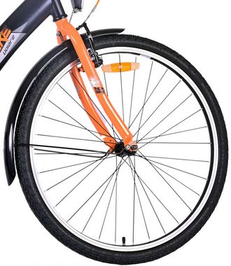 Volare Kinderfahrrad Kinderfahrrad Thombike für Jungen 26 Zoll Kinderrad in Schwarz Orange