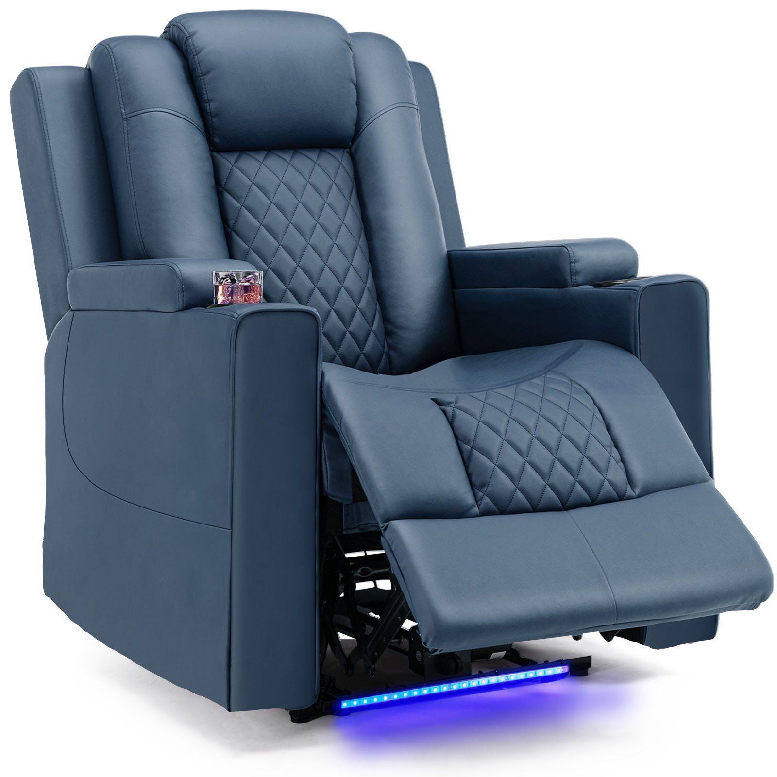 COMHOMA Relaxsessel Elektrisch Massagesessel mit Massagefunktion, LED, elektisch verstellbar