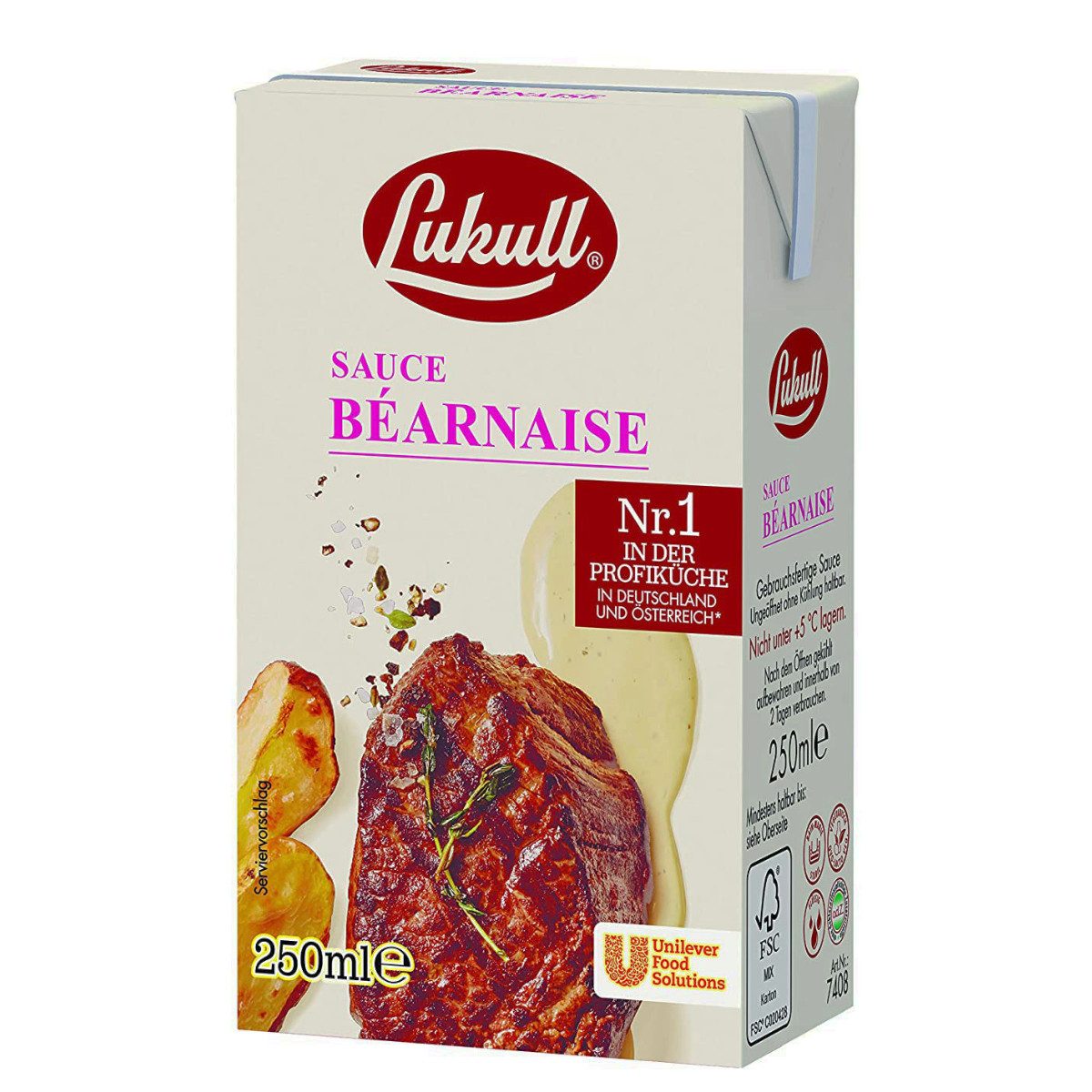 Lukull Saucen, Lukull Sauce Bernaise cremig würziger Kräuter Geschmack 250ml