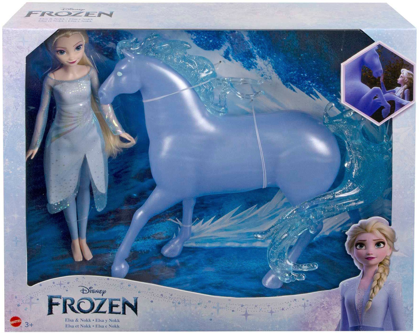 Mattel® Anziehpuppe Disney Die Eiskönigin, Elsa und Waserfigur Nokk