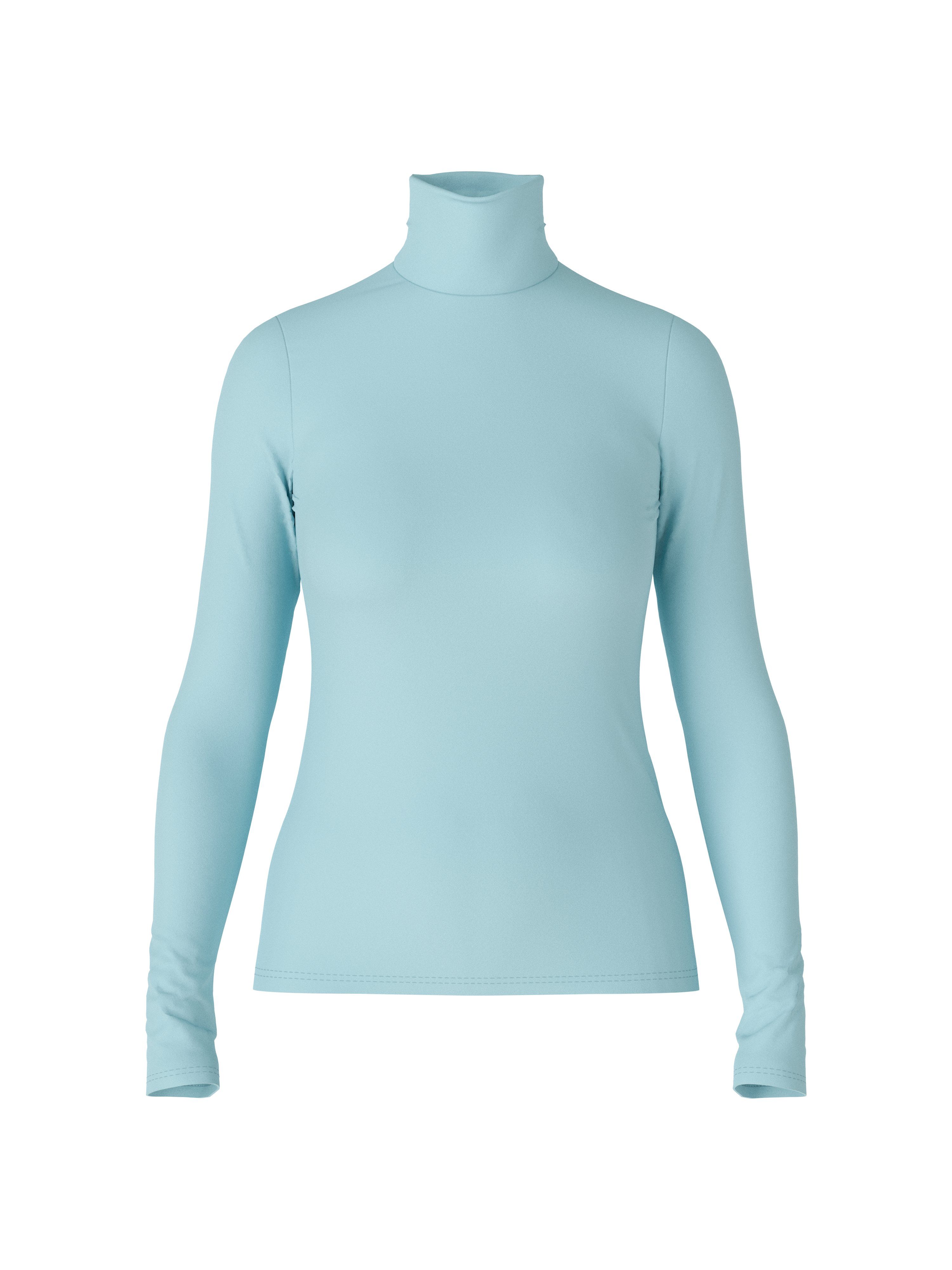 T-Shirt Unifarbenes Langarmshirt