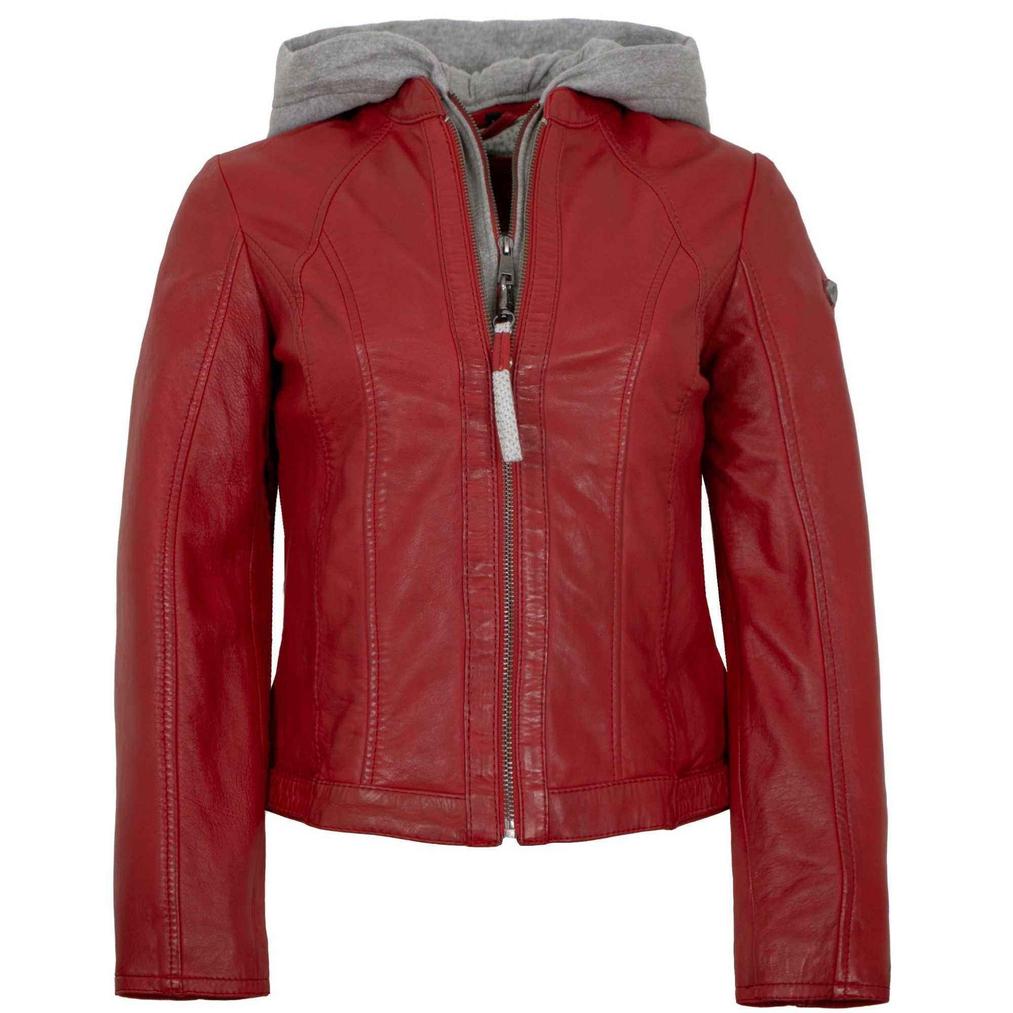 Mauritius Lederjacke MWAleyna Mauritius - Damen Lederjacke Lammnappa Kapuze günstig online kaufen