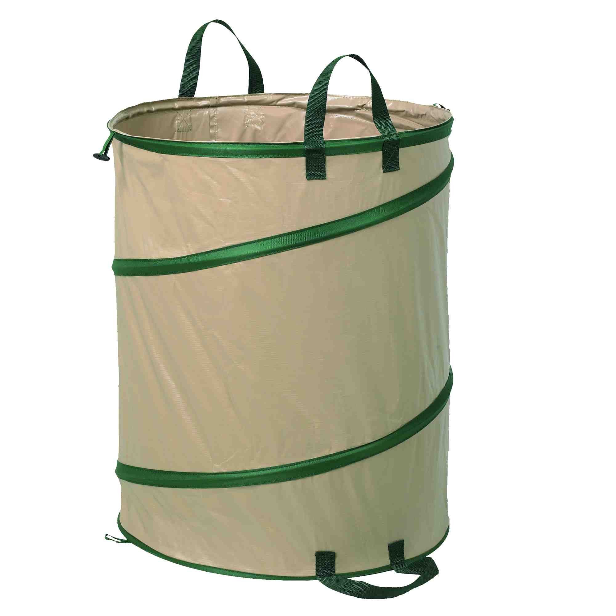 Gartensack Pop Up Gartenabfallsack beige 172 Liter Ø 56 cm selbstöffnend