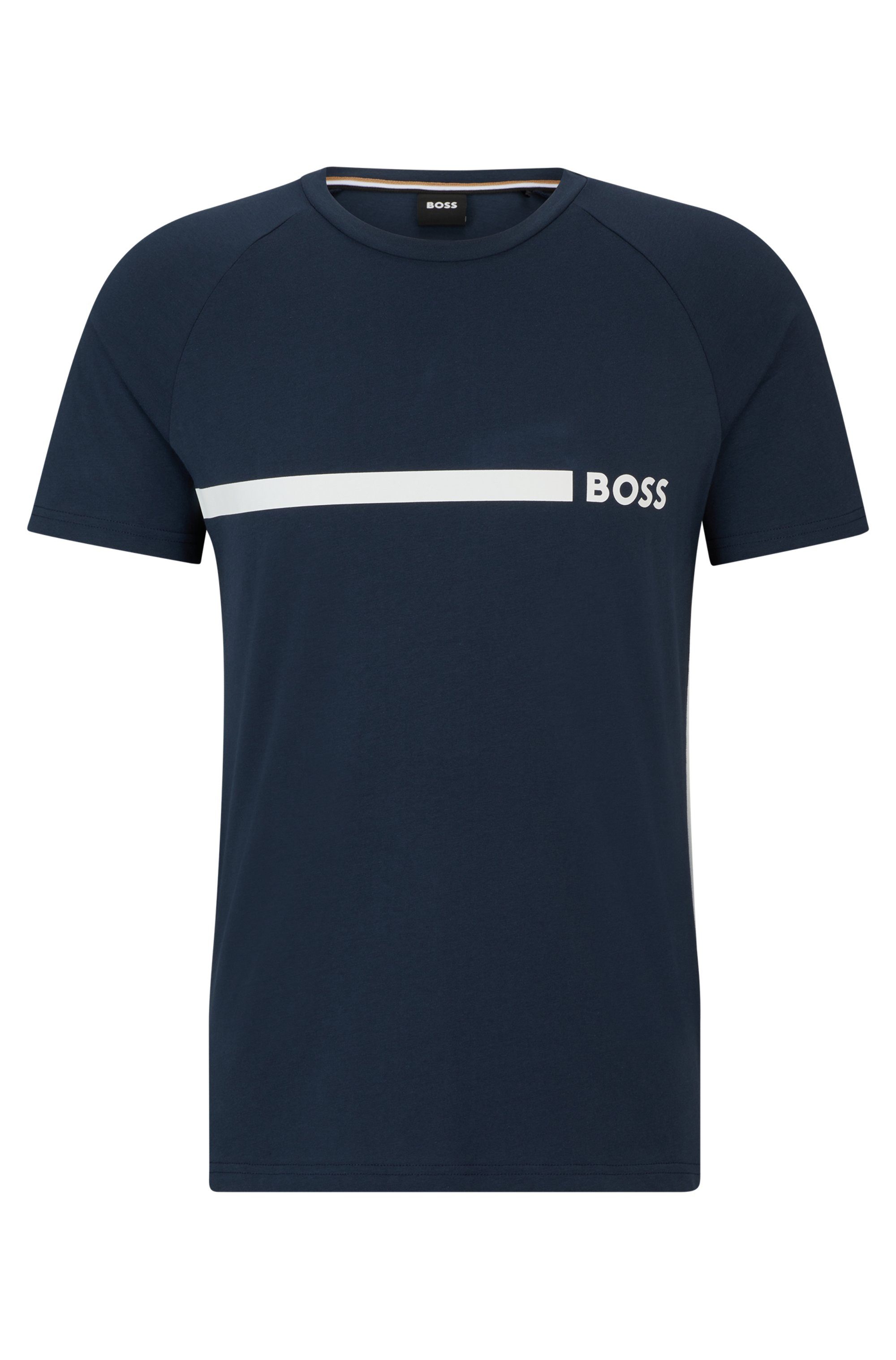 BOSS T-Shirt T-Shirt RN Slim Fit mit BOSS Logoschriftzug