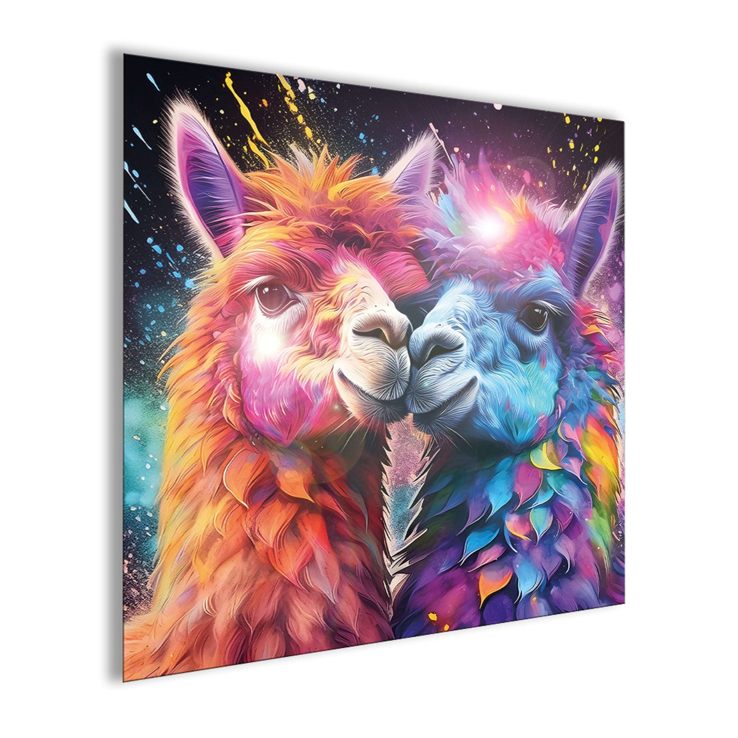 artissimo Glasbild Glasbild 50x50cm Bild aus Glas lustiges, witziges Bild b günstig online kaufen