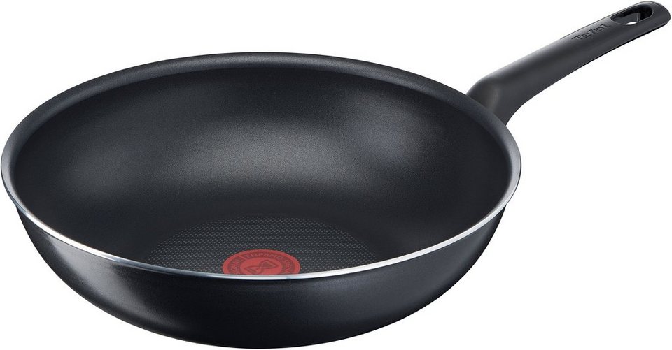 Tefal Wok B55519 Easy Cook & Clean, Aluminium (1-tlg), Aluminium, Antihaft,  Thermo-Signal, alle Herdarten außer Induktion