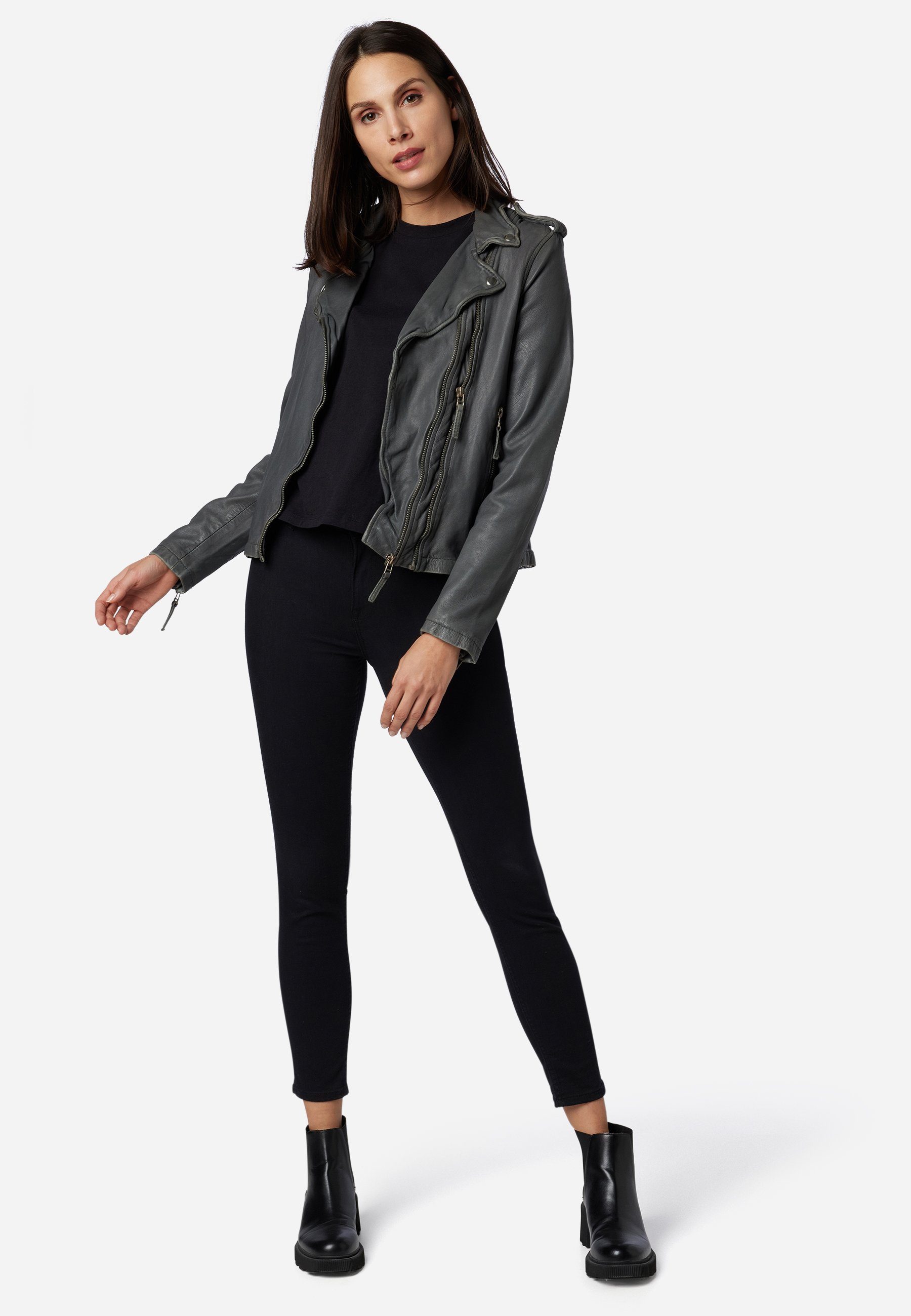RICANO Lederjacke Foxy stylische Bikerjacke günstig online kaufen