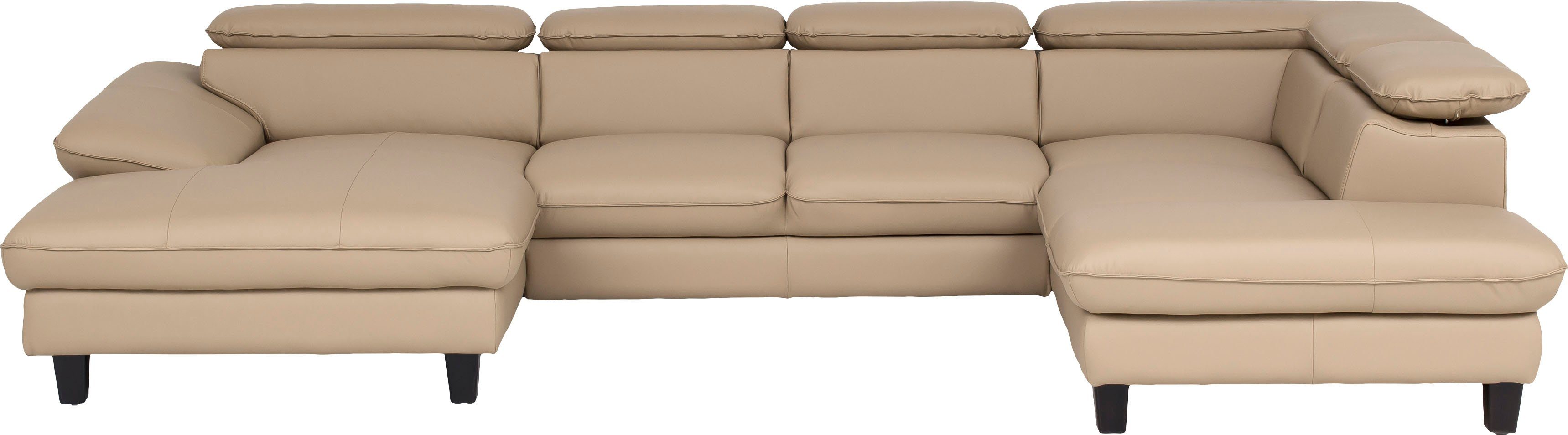 Home affaire Wohnlandschaft Pilot U-Form, mit Kopfteilverstellung, wahlweise mit Bettfunktion & Bettkasten