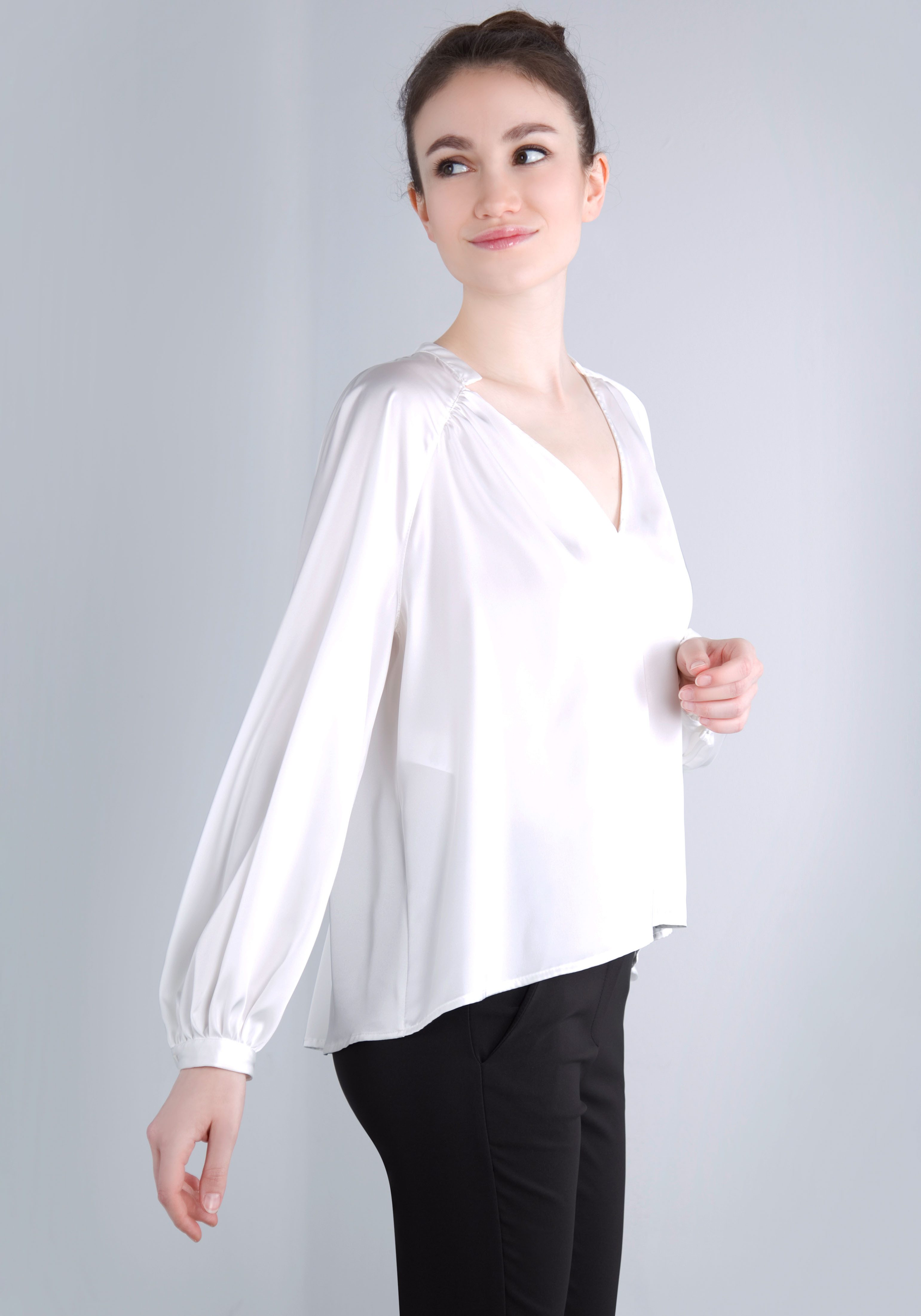 IMPERIAL Blusenshirt in satinierter Optik