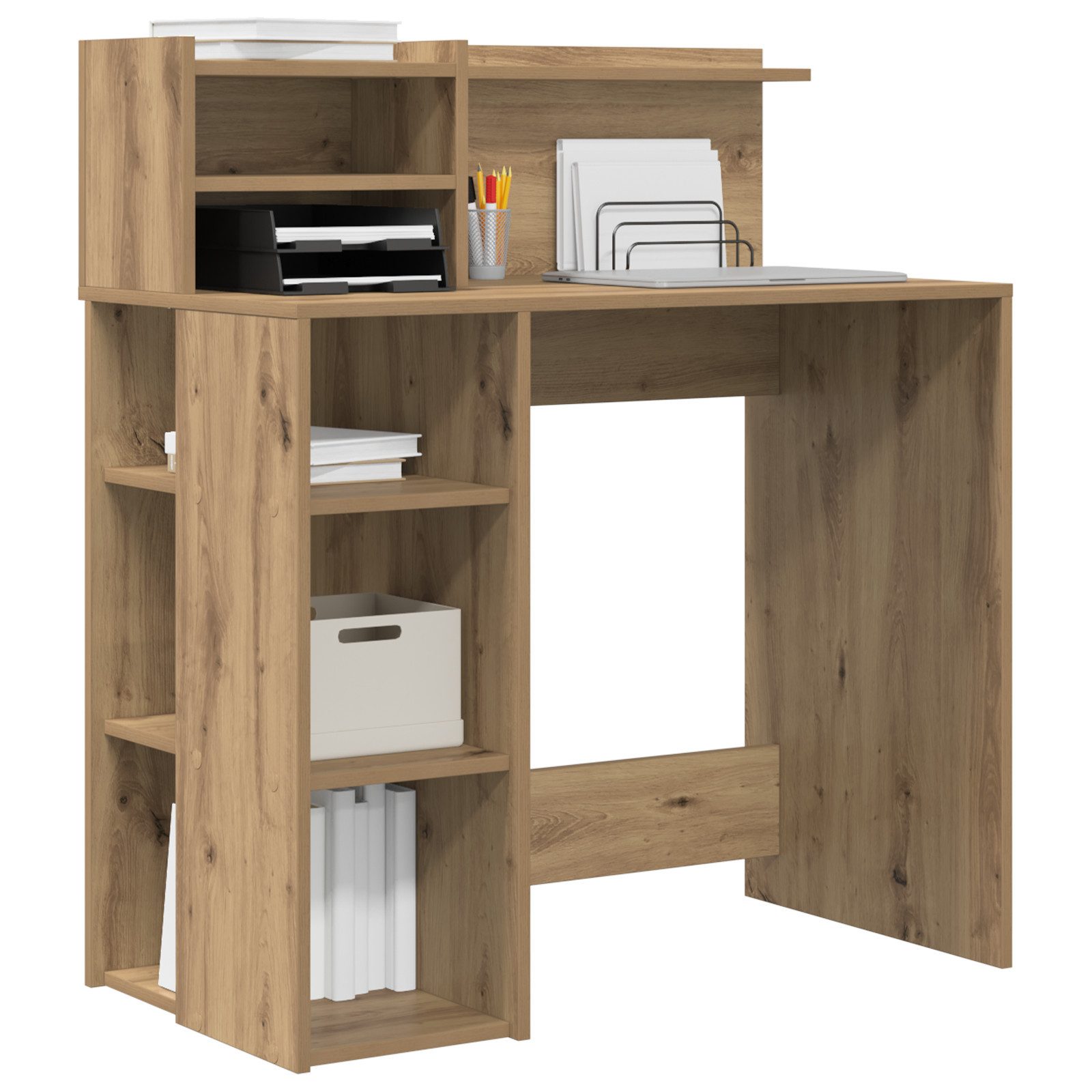 vidaXL Schreibtisch Schreibtisch mit Stauraum Artisan günstig online kaufen