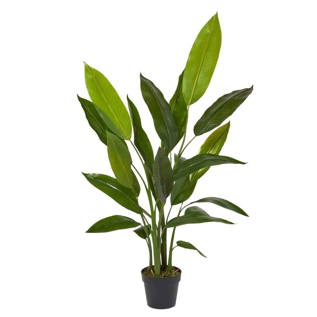 Kunstbaum Künstliche Heliconia im Topf, Hummerschere Pflanze, 140cm
