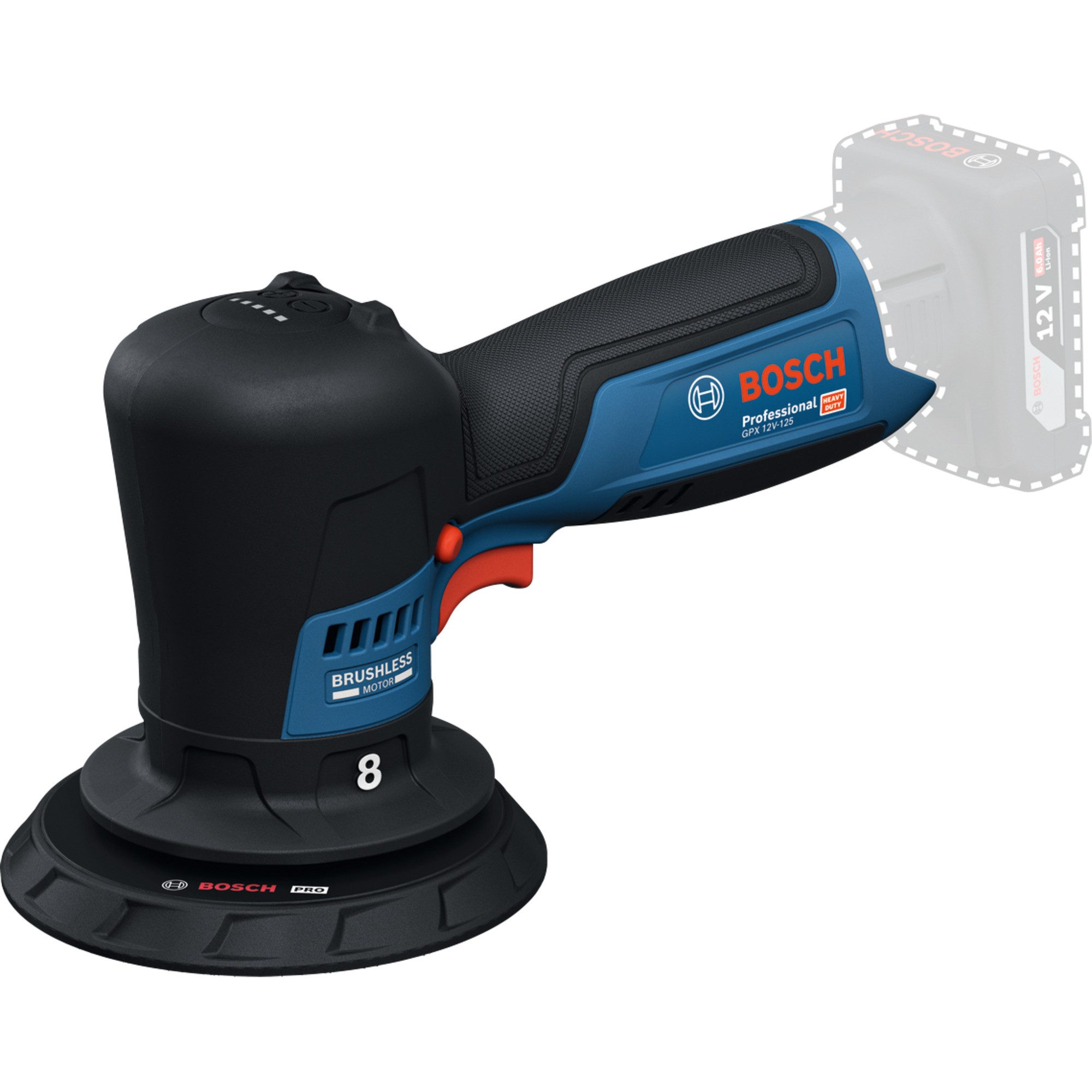 Bosch Professional Poliermaschine Bosch Professional Akku-Poliermaschine GPX 12V-125