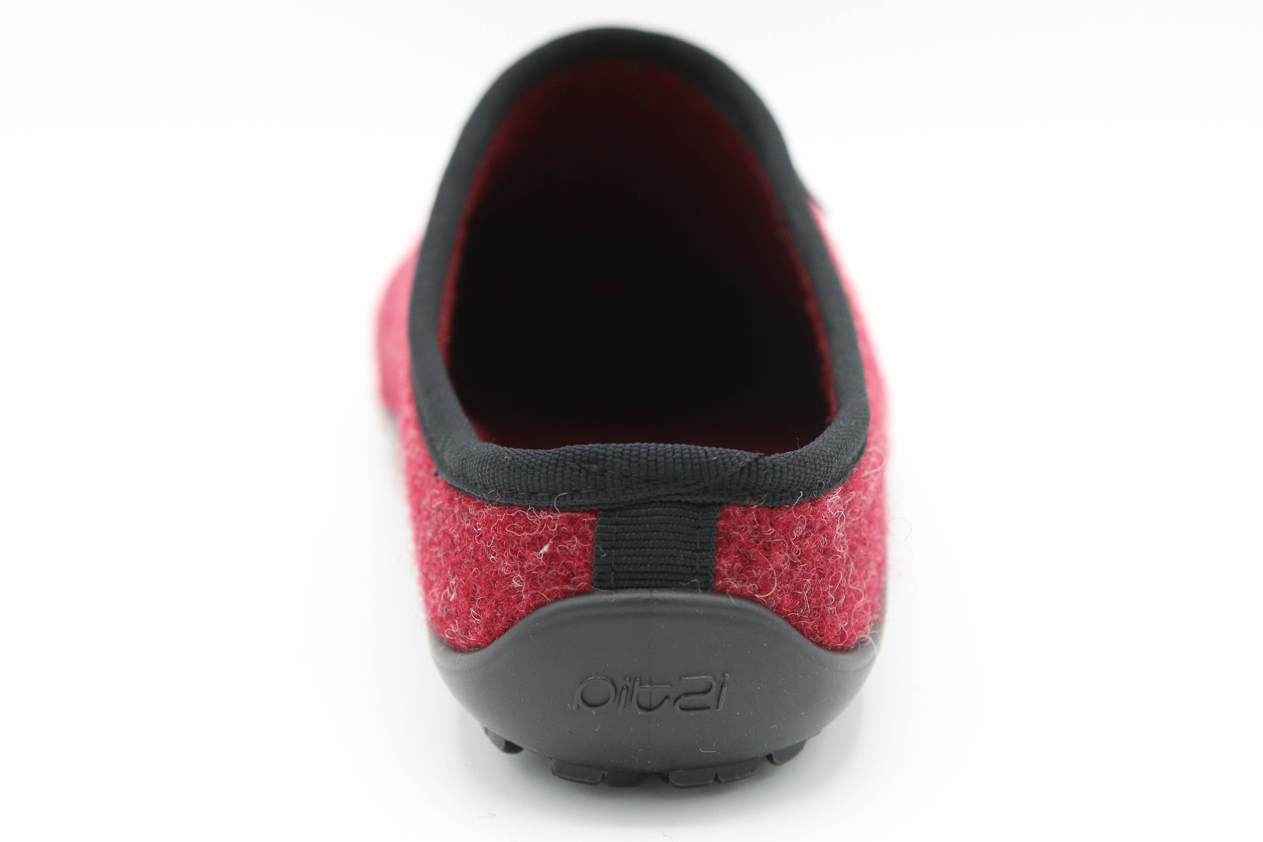 pifit! Pantoffel "homey" mit Barfußgefühl, 32100-2, kirschrot Barfußschuh