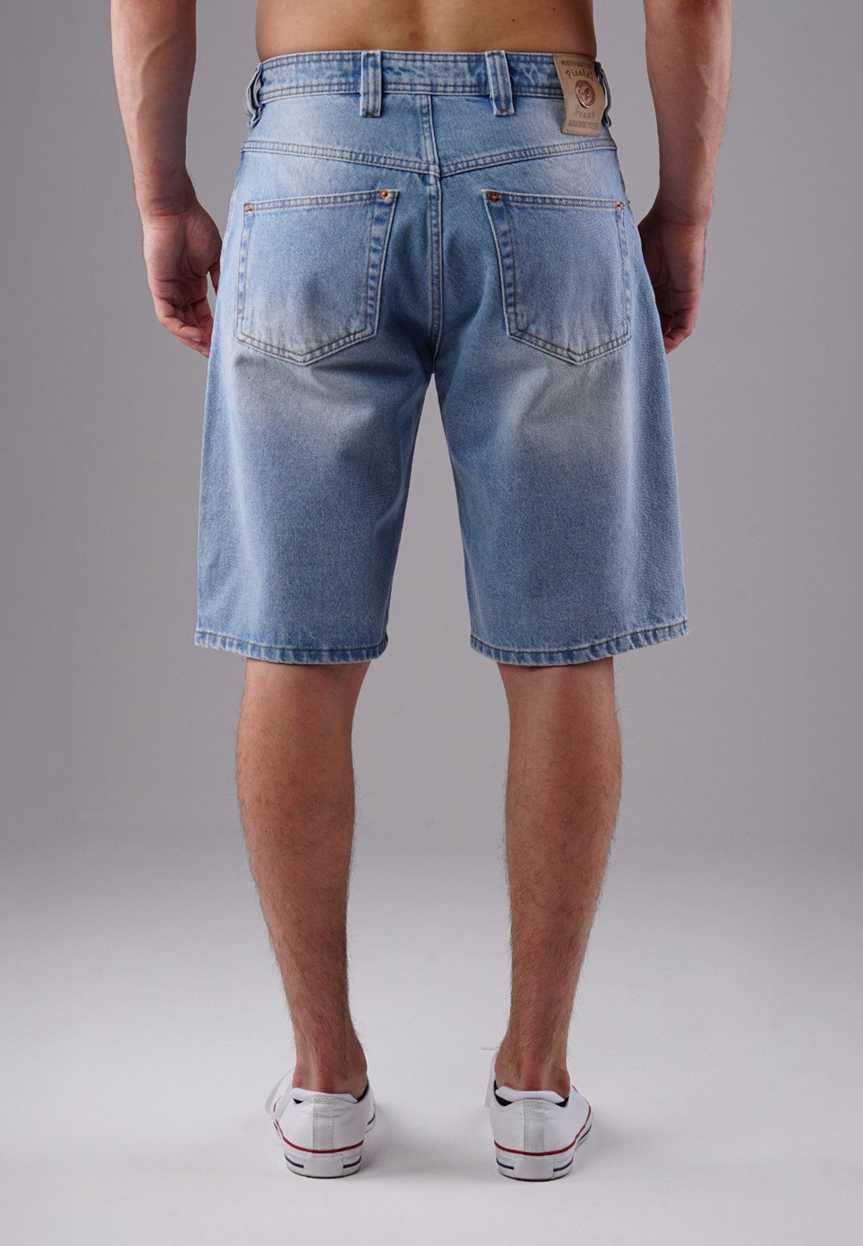PICALDI Jeans Jeansshorts Zicco 471 Diamond - Relaxed Fit Icewashed Sky (1-tlg) Vintage-Look
