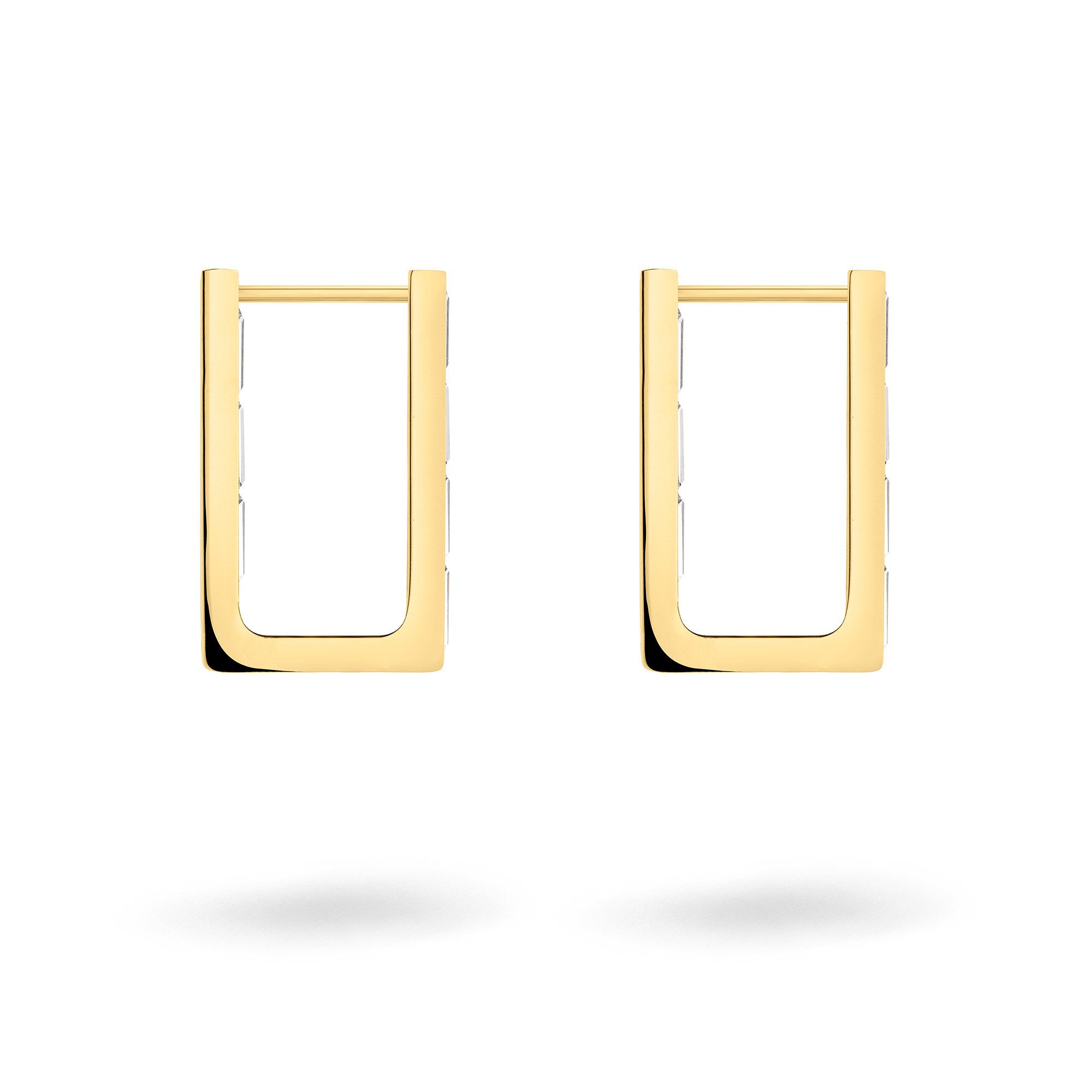 Liebeskind Berlin Paar Creolen Schmuck Geschenk Edelstahl Ohrringe Sparkling Link, mit Zirkonia (synth)