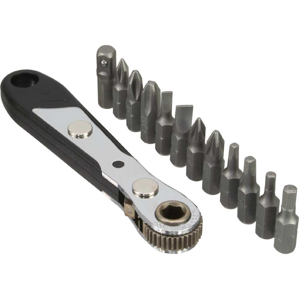 Inline Kabelbinder InLine® 43034T Mini-Ratschen-Set, mit 12-teiligem Bitsatz
