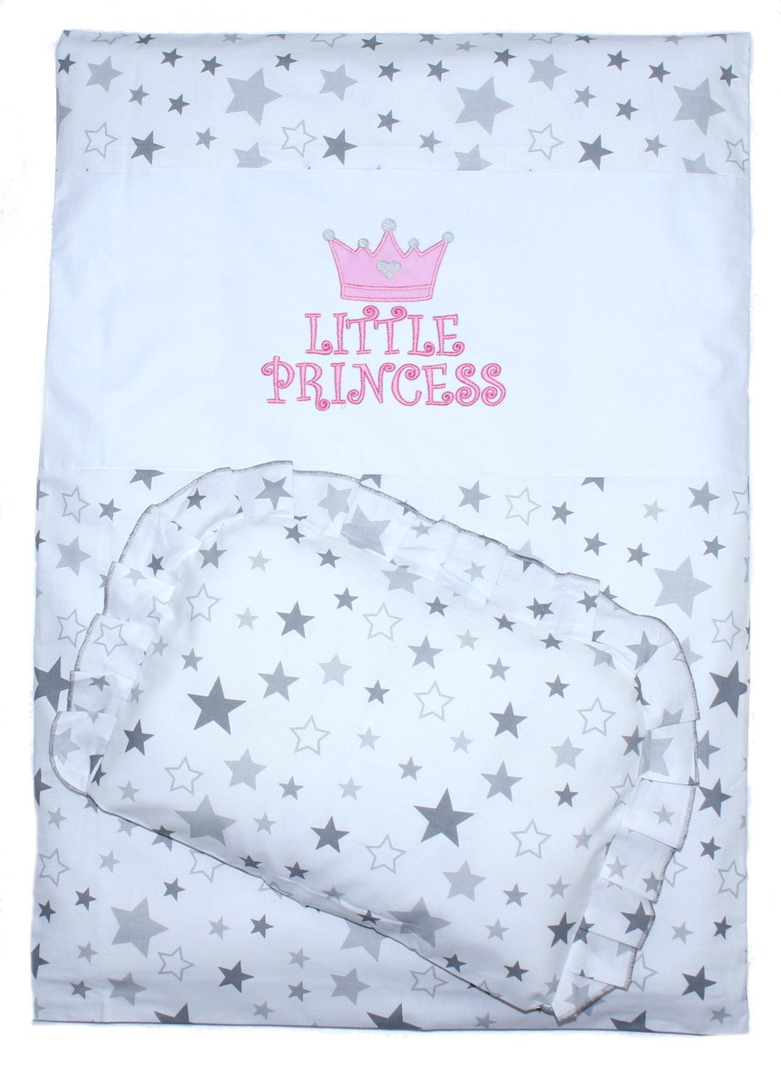 Primawela Babybettwäsche Kinderwagenset Baby Bettwäsche für Kinderwagen Bezüge Decke Kissen, 2 teilig