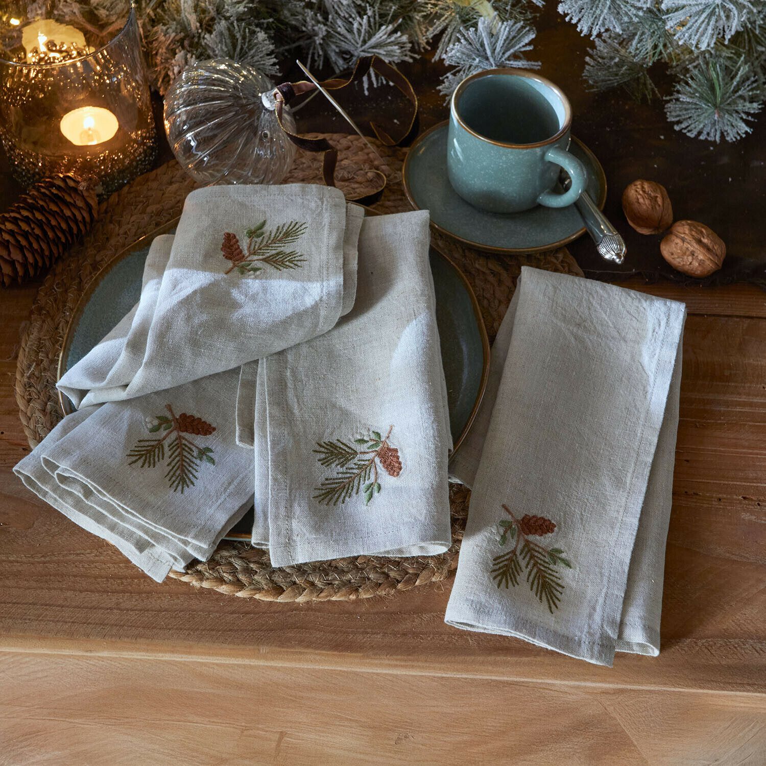 Mirabeau Stoffserviette Serviette 4er Set Arlida beige