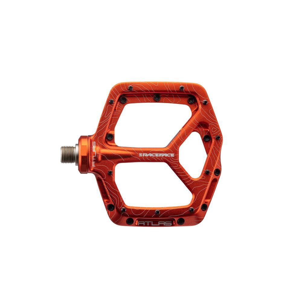 Race Face Plattformpedale Race Face Atlas Plattform-Pedal, orange - robustes Flat-Pedal für voll