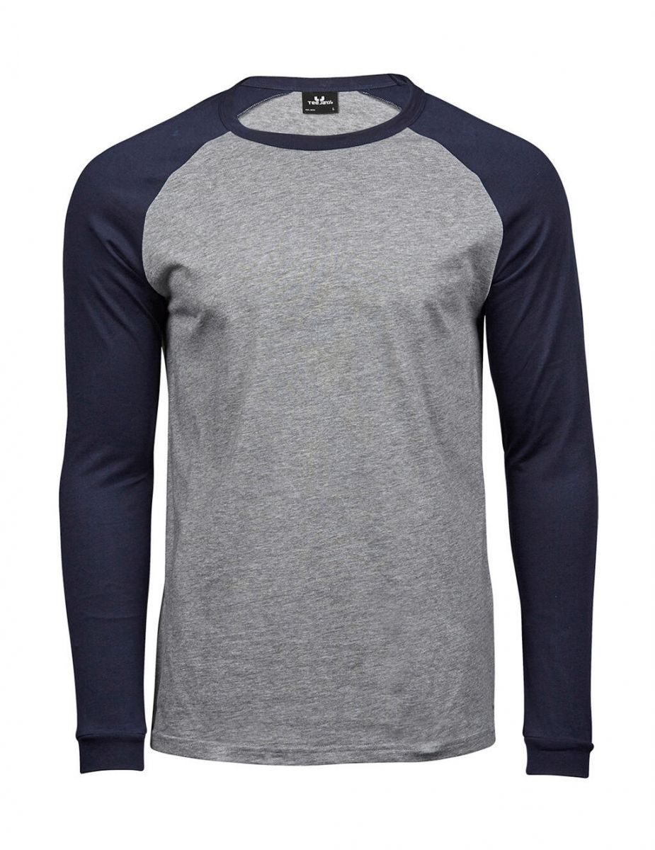 Langarmshirt Herren Baseball Tee / 100% gekämmte Baumwolle