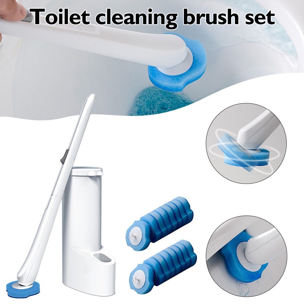 Blusmart Nachfüllungen, WC-Reinigungsbürste Einweg-Toilettenbürstenset Mit 16 WC-Reinigungsbürste