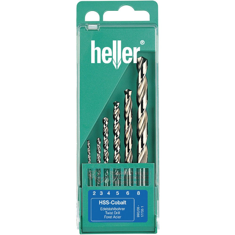 Heller Metallbohrer Heller 17735 D HSS Metall-Spiralbohrer-Set 6teilig 2 mm, 3 mm, 4 mm, 5