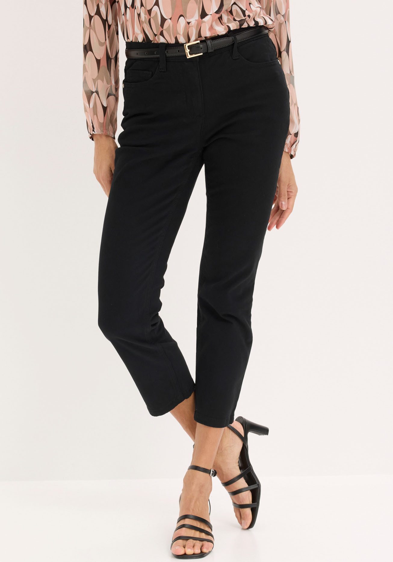 bonprix Stretch-Hose 7/8-Länge, schmale Passform, aus überwiegend Baumwolle