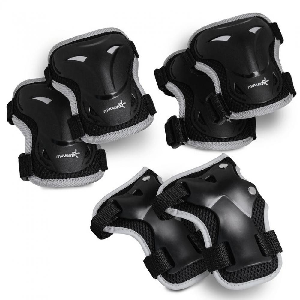 Muuwmi Laufrad Muuwmi Protektoren-Set schwarz Gr L