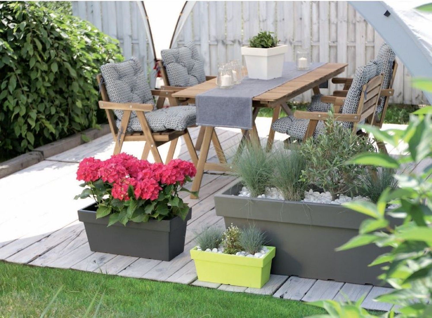 Kreher Blumenkasten "LOFLY" 100 x 39 x 41 cm in Anthrazit